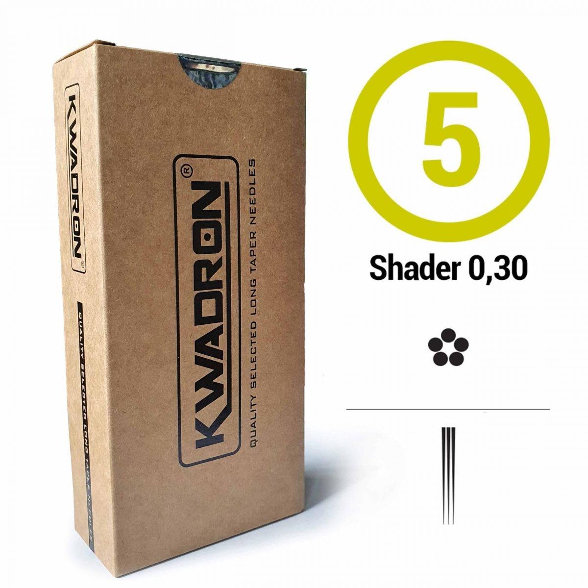 AGUJAS DE TATUAJE KWADRON 0.30MM RS – SHADER REDONDO