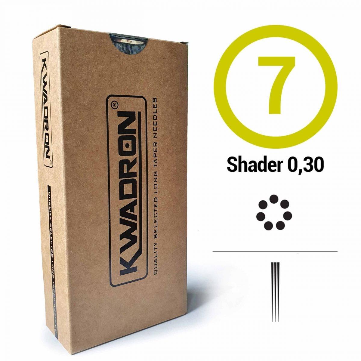 AGUJAS DE TATUAJE KWADRON 0.30MM RS – SHADER REDONDO