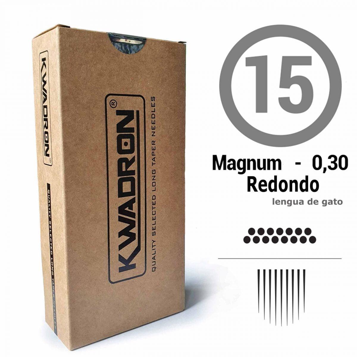 AGUJAS DE TATUAJE KWADRON 0.30MM SEM – SOFT EDGE MAGNUM (round magnum)