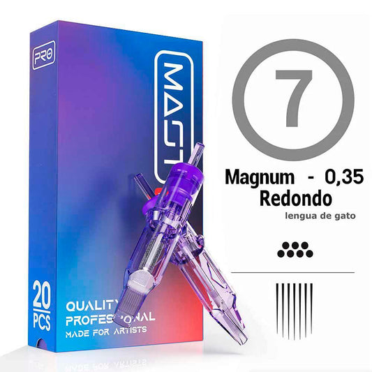 7RM Agujas de tatuajes de cartuchos MAST round magnum