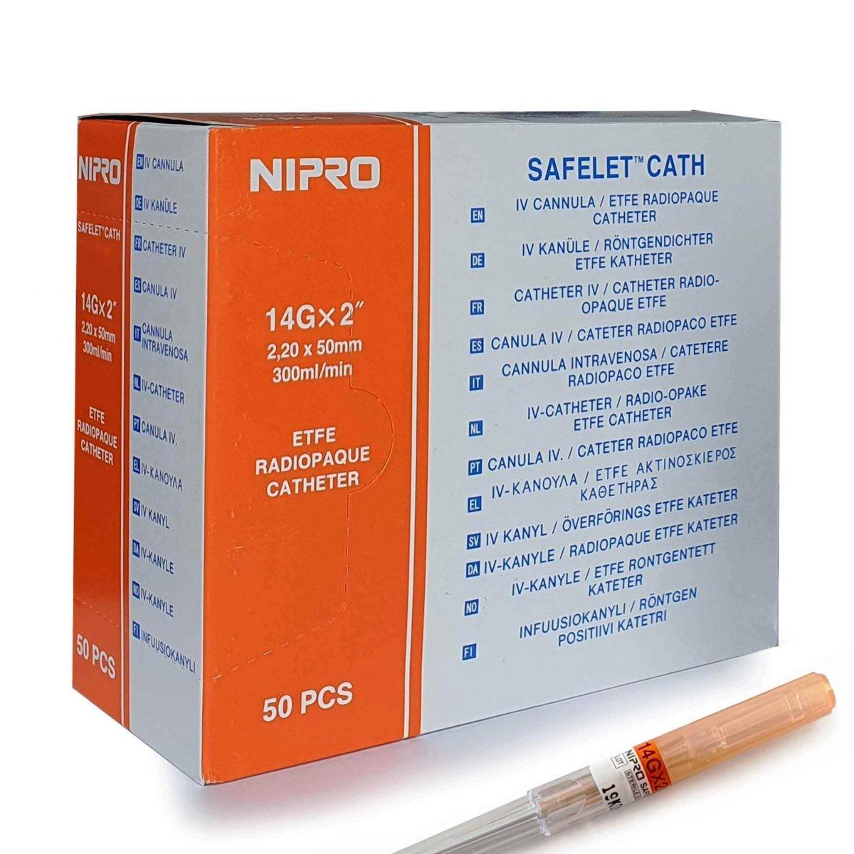 NIPRO CATETER 14GX2