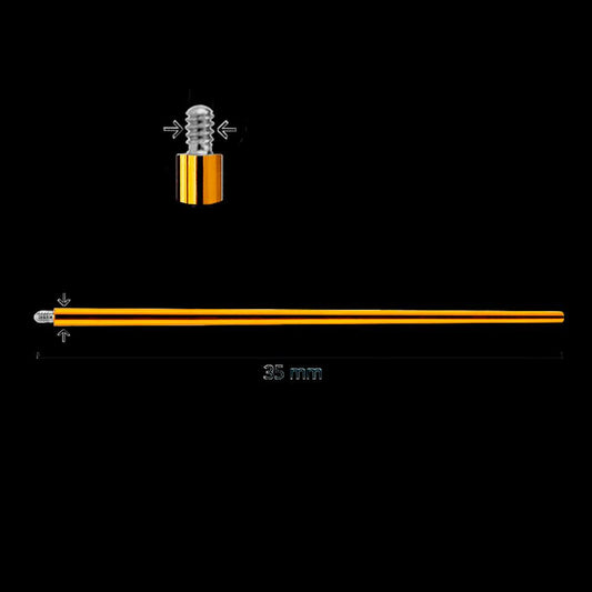 INSERTION PIN GOLD 1.2mm  PARA PIERCINGS DE ROSCA INTERNA