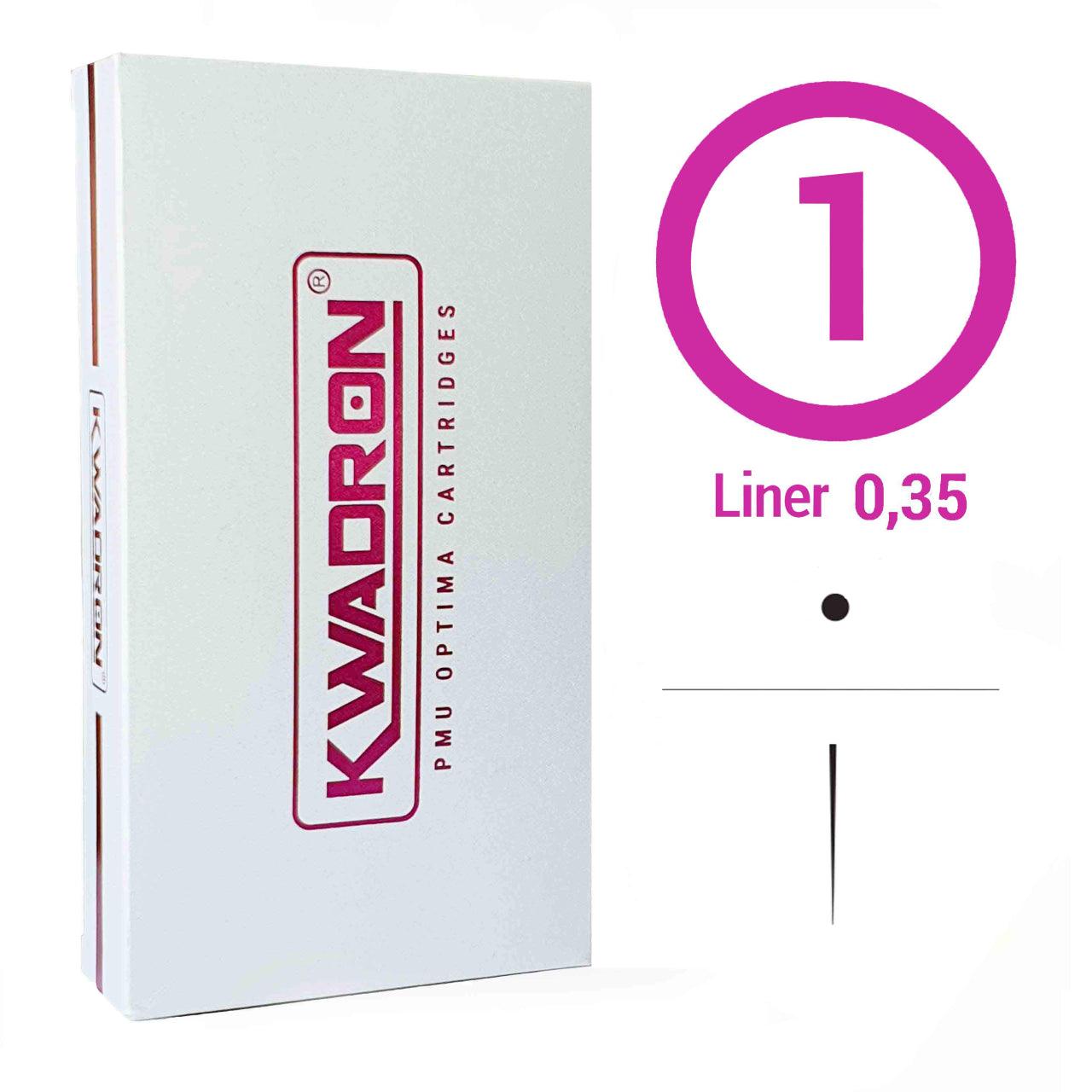 1RL KWADRON CARTUCHOS de LINEA y MICROBLADING 0.35MM