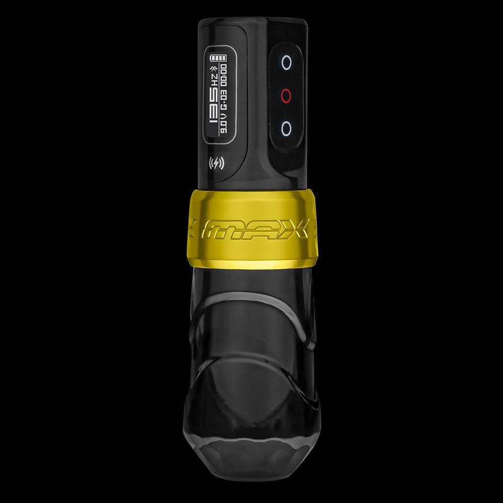 Flux Max – Máquina de tatuar con 2 x Power Bolt 2.0 – Gold Stealth