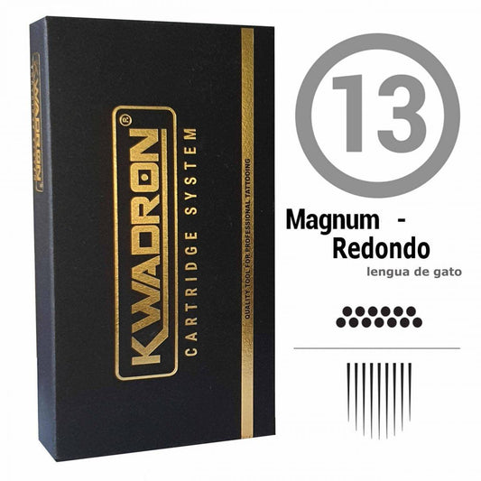 13RM KWADRON CARTUCHOS MAGNUM REDONDA -SEMLT (0.30MM/0.35MM)