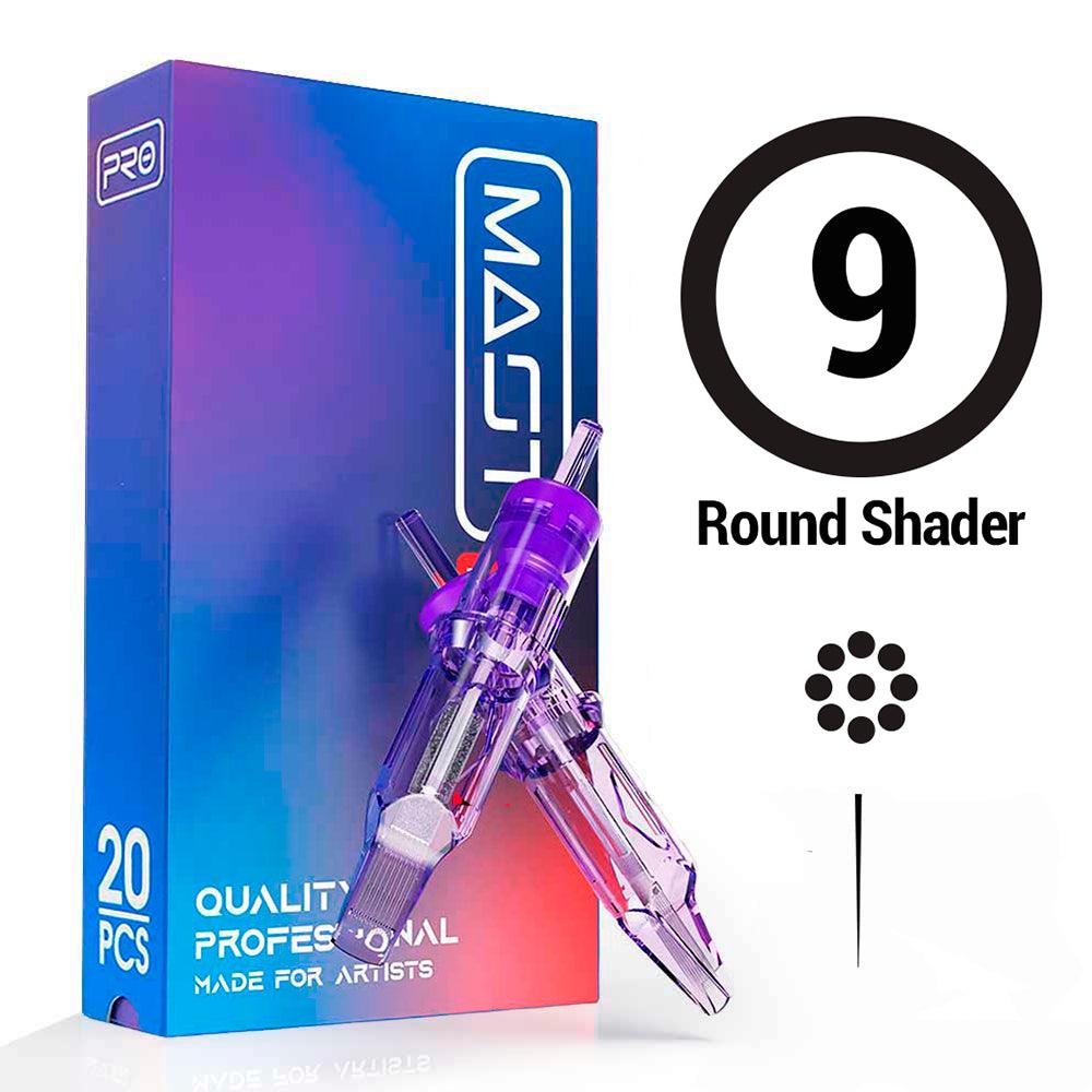 9RS Agujas de tatuajes de cartuchos MAST round shader