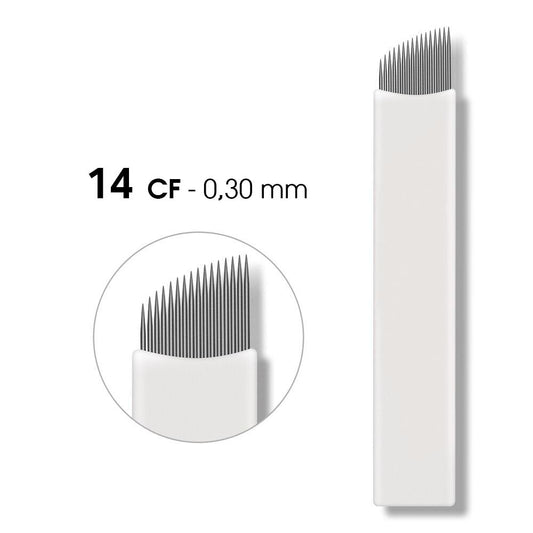 AGUJAS PARA BOLÍGRAFO / MICROBLADING 14CF-0.30mm (CF – SLOPE)