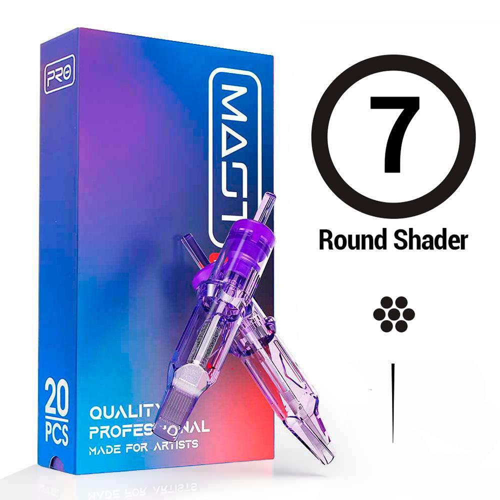 7RS Agujas de tatuajes de cartuchos MAST round shader