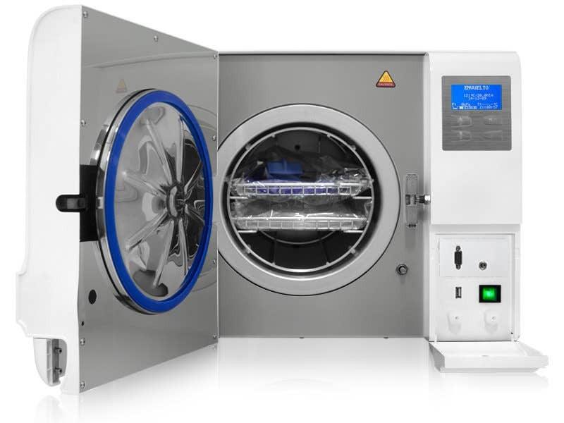 Autoclave 8 litros clase B con USB y doble cierre seguridad