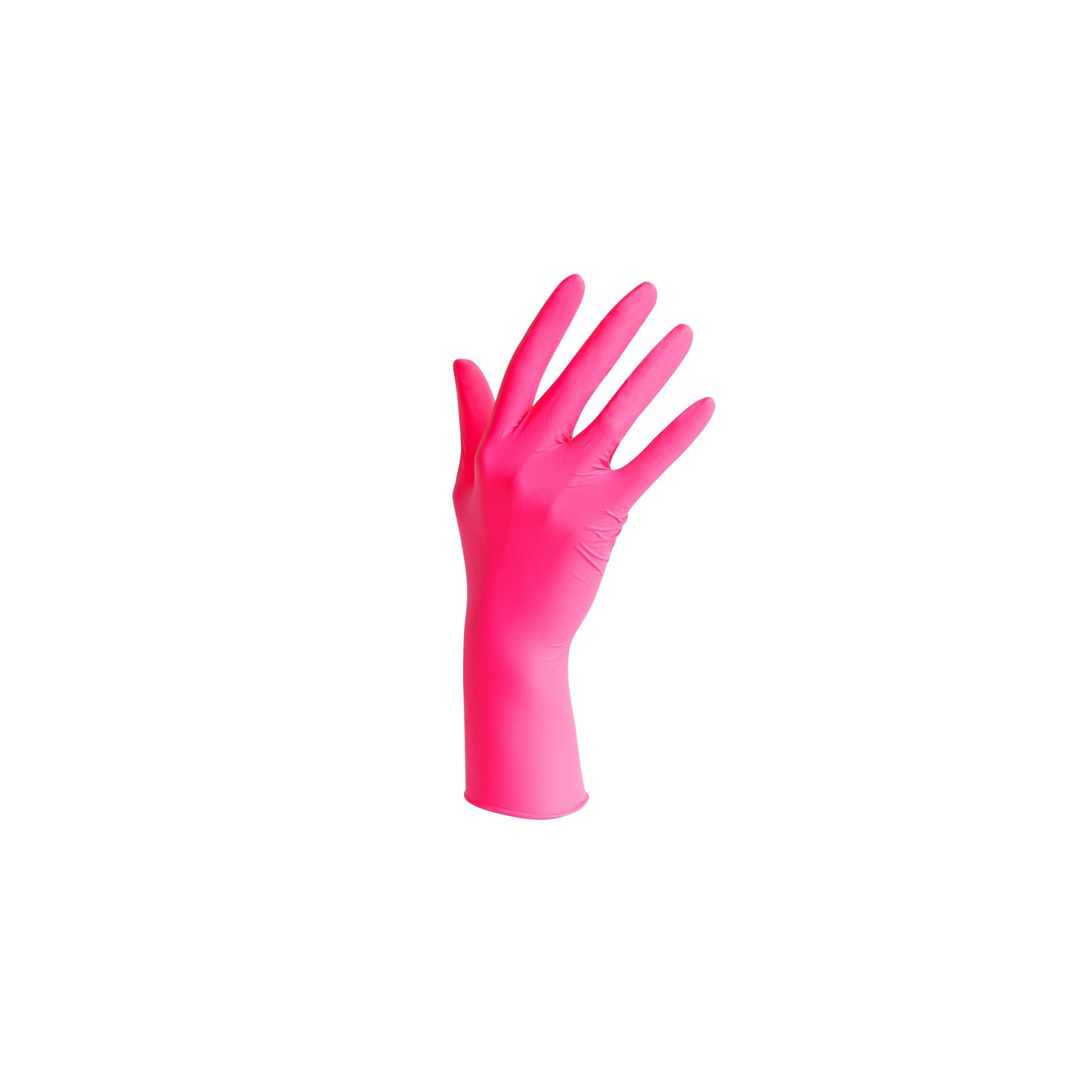 Guantes de nitrilo sin polvo rosa – Medibase