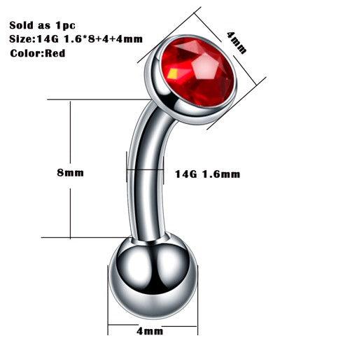 Piercing Titanio con Rosca Interna - Tienda Tattoo