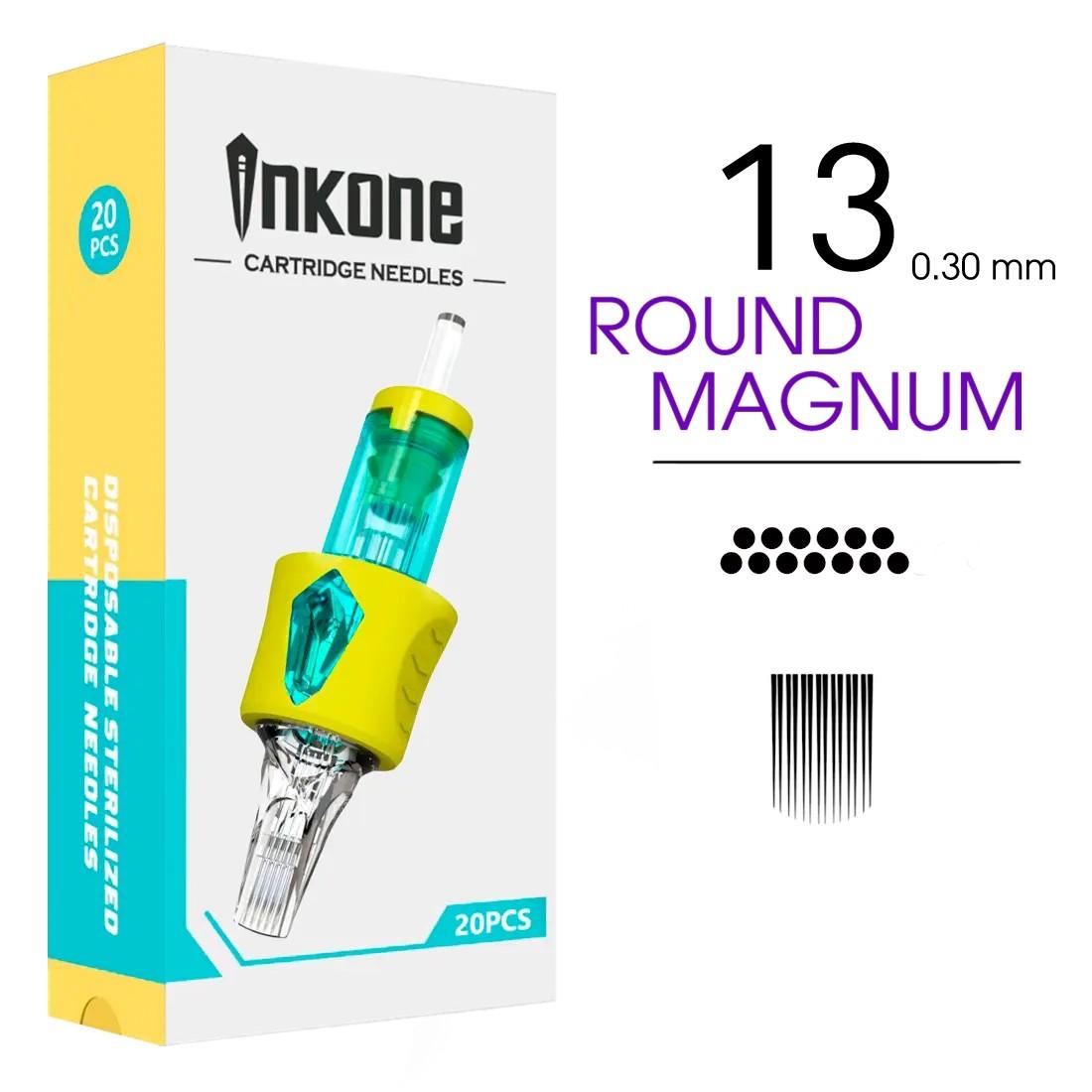 13RM Agujas de tatuajes round magnum INKONE 20uds. - Tienda Tattoo