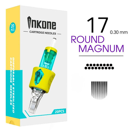 17RM Agujas de tatuajes round magnum INKONE 20uds. - Tienda Tattoo