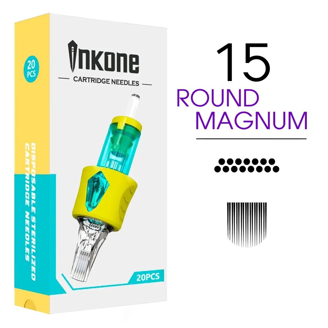 15RM Agujas de tatuajes round magnum INKONE 20uds. - Tienda Tattoo