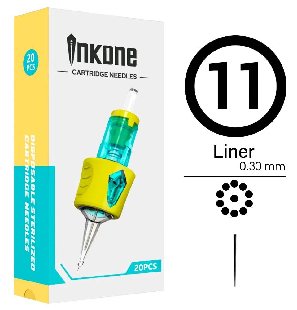 11RL/30 Agujas de tatuajes round liner INKONE 20uds. - Tienda Tattoo