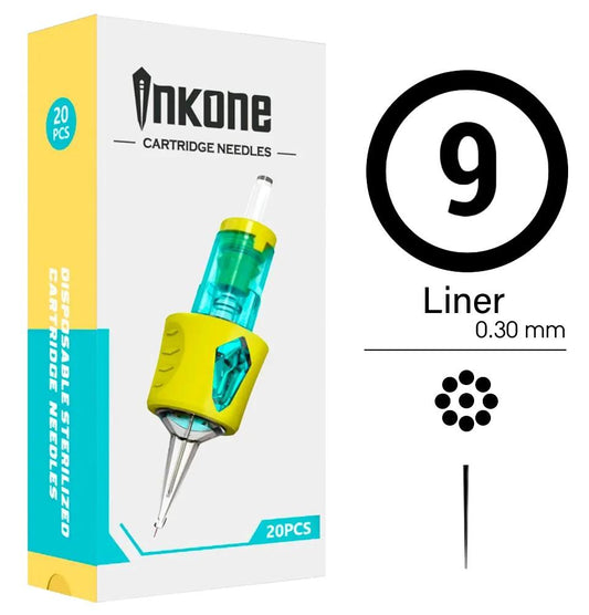 9RL/30 Agujas de tatuajes round liner INKONE 20uds. - Tienda Tattoo