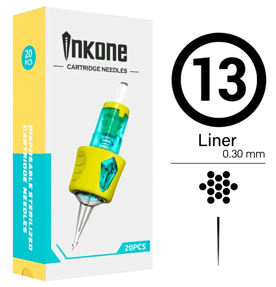 13RL/30 Agujas de tatuajes round liner INKONE 20uds. - Tienda Tattoo