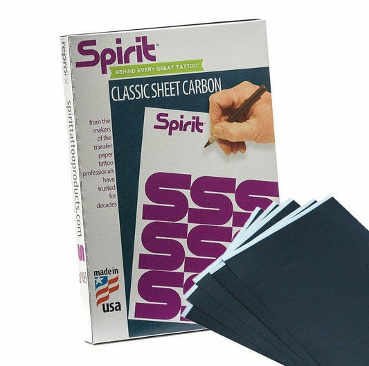 SPIRIT CLASSIC SHEET CARBON TATTOO TRANSFER 200uds. USA