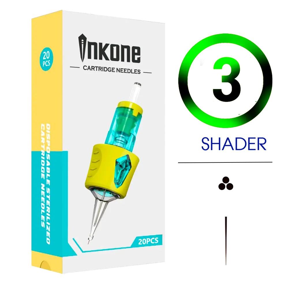 3RS/30 Agujas de tatuajes round shader INKONE 20uds. - Tienda Tattoo