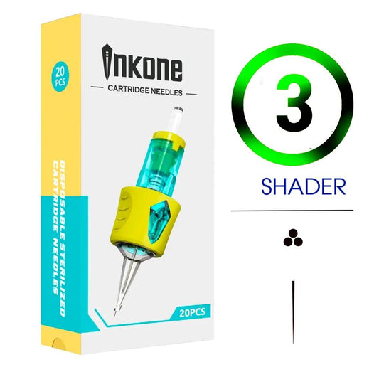 3RS/30 Agujas de tatuajes round shader INKONE 20uds. - Tienda Tattoo