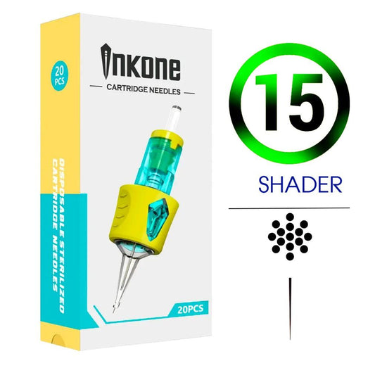 15RS/30 Agujas de tatuajes round shader INKONE 20uds. - Tienda Tattoo