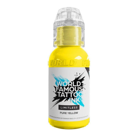 PURE YELLOW – 30ML WORLD FAMOUS LIMITLESS - Tienda Tattoo