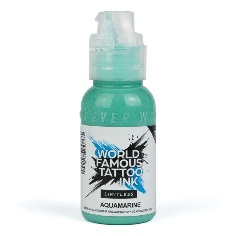 AQUAMARINE – 30ML WORLD FAMOUS LIMITLESS - Tienda Tattoo