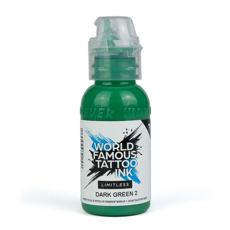 DARK GREEN 2 – 30ML WORLD FAMOUS LIMITLESS - Tienda Tattoo