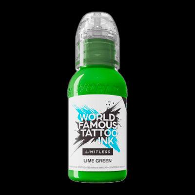 LIME GREEN – 30ML WORLD FAMOUS LIMITLESS - Tienda Tattoo