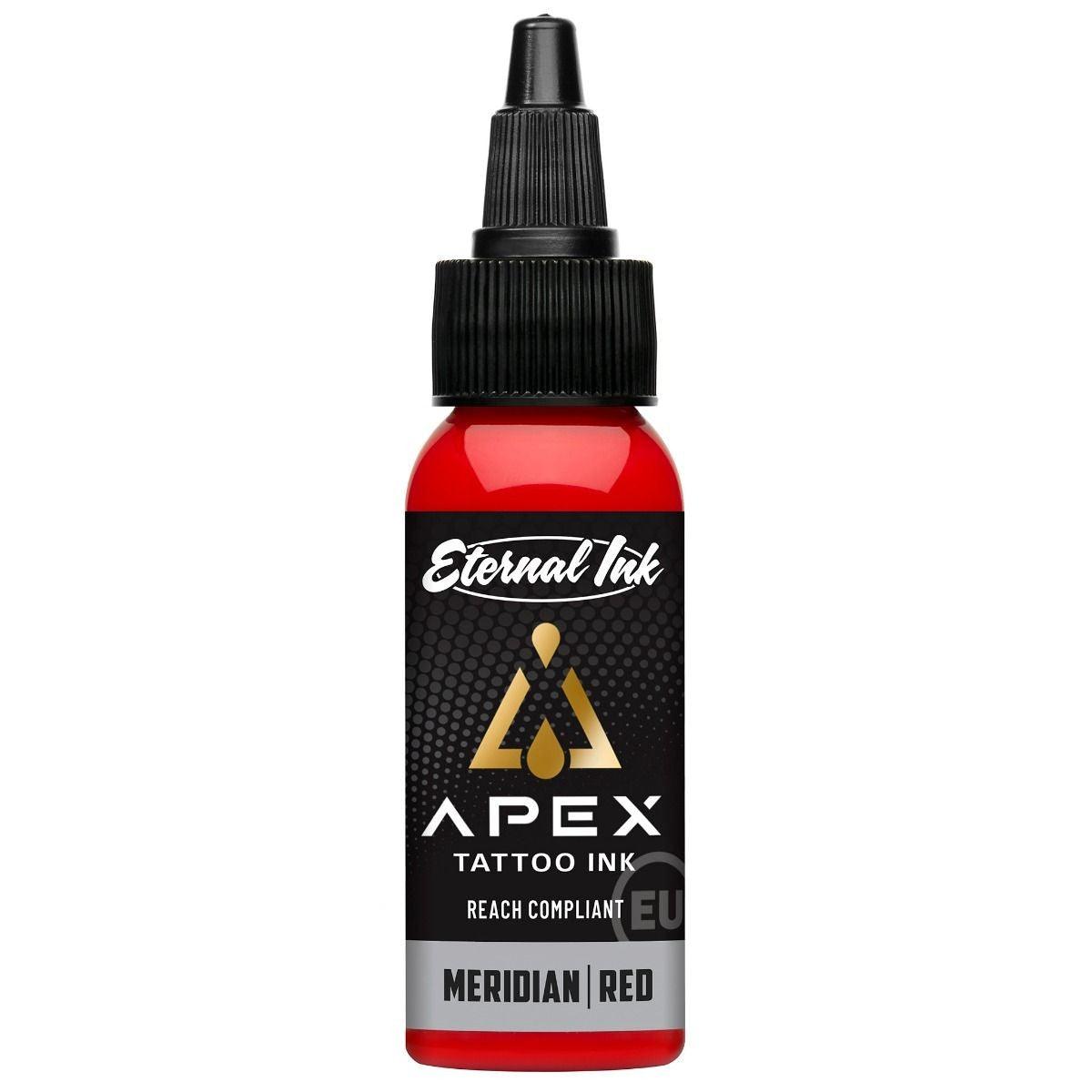 Meridian Red - Eternal Ink Apex 30ml - Tienda Tattoo