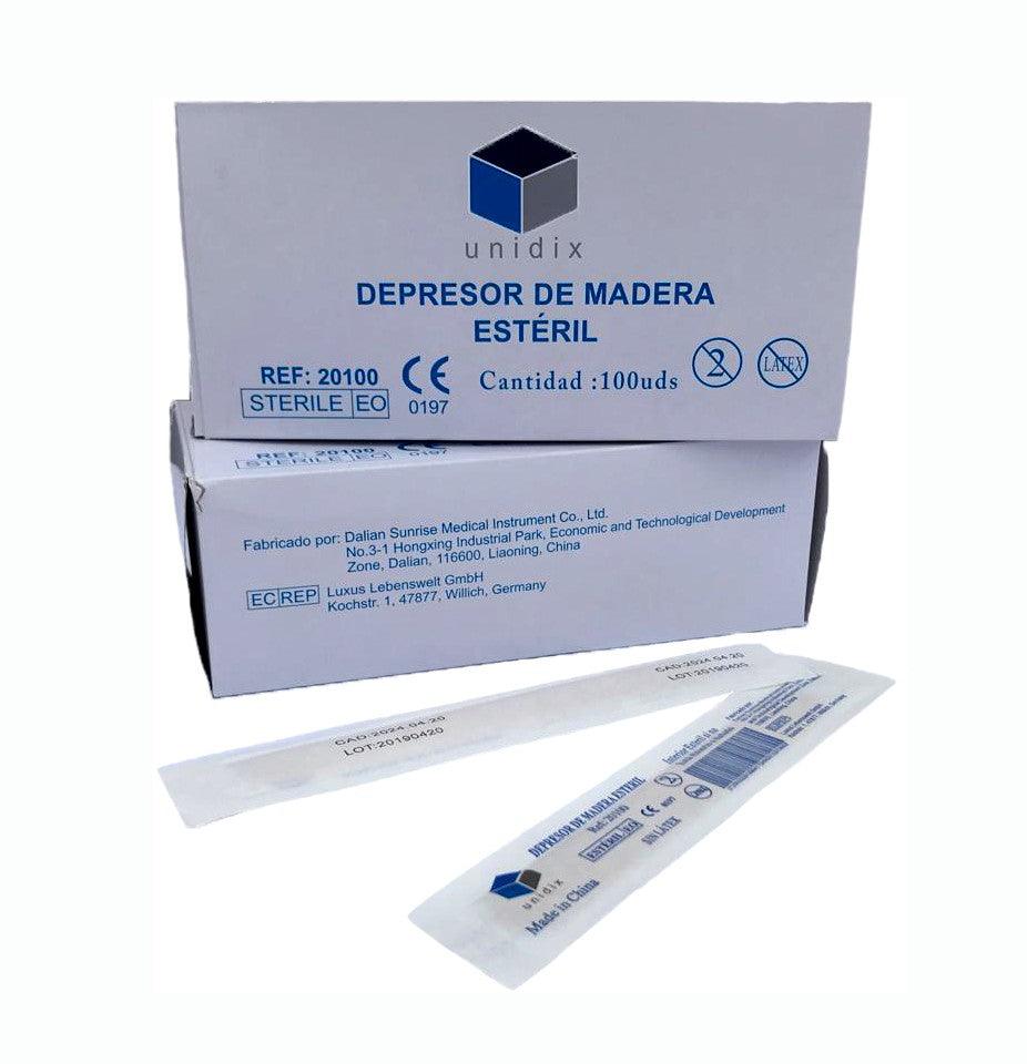 DEPRESORES DE MADERA ESTÉRIL 50 UDS