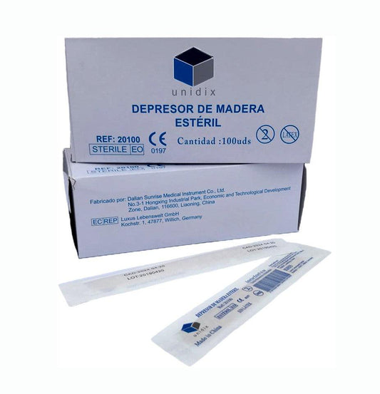 DEPRESORES DE MADERA ESTÉRIL 50 UDS