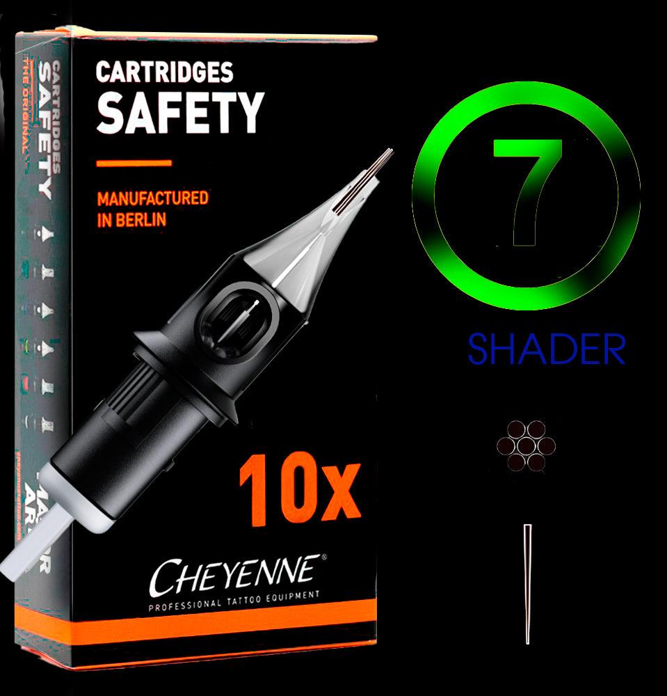 7RS AGUJAS PARA TATUAJES DE CARTUCHOS SHADER CHEYENNE