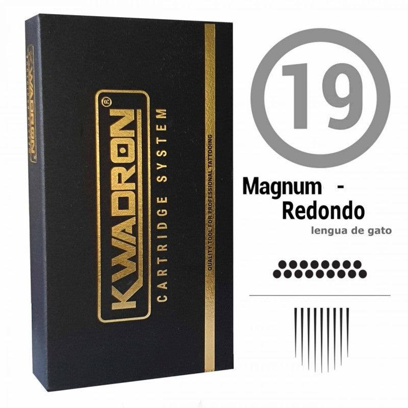 19RM-SEMLT AGUJAS KWADRON CARTUCHOS MAGNUM REDONDA (0.30MM/0.35MM) - Tienda Tattoo